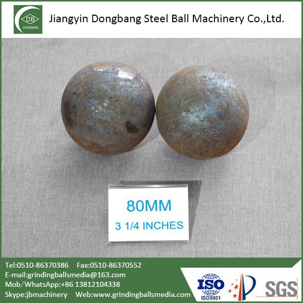 80mm Media Ball For Silver Ore Mine Mineral Processing